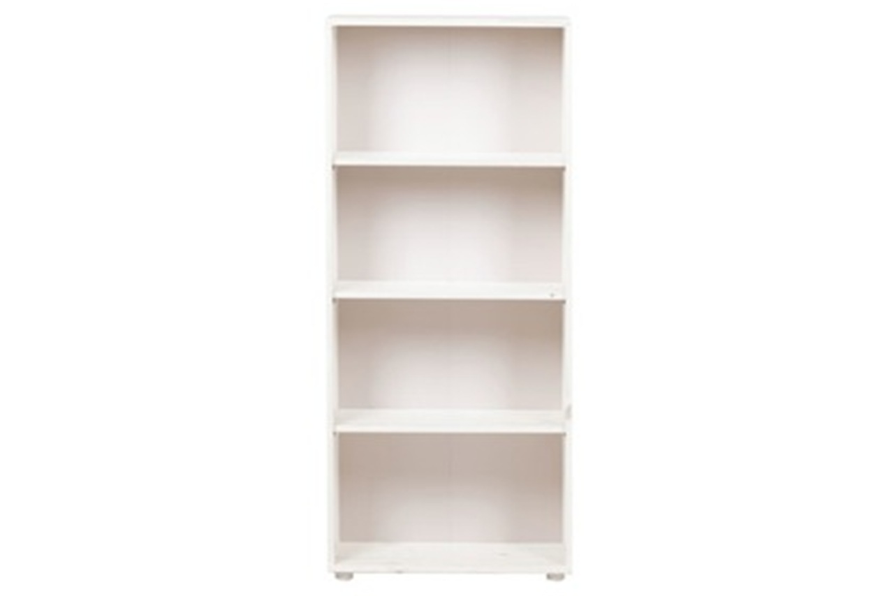 Bookcase With 3 Shelves Classic Whitewash